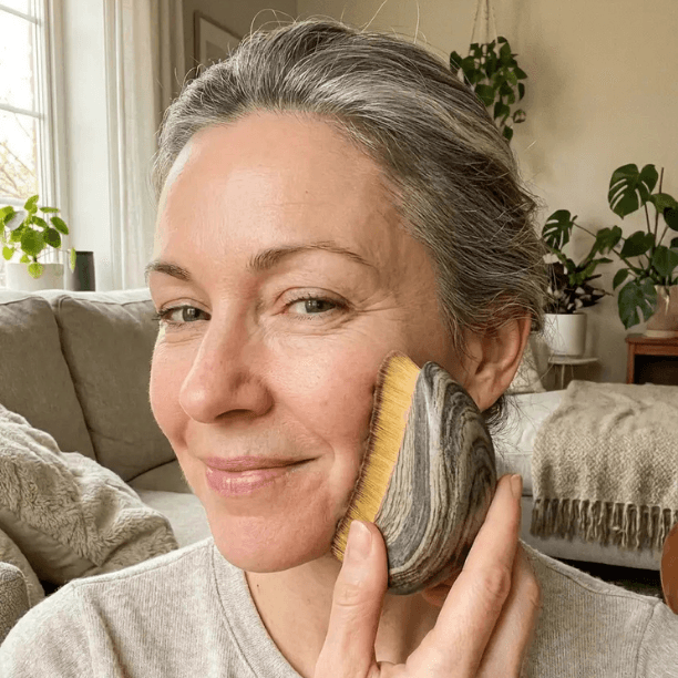 Zestaw Veloria 1+1 (2 szczotki) – Szczotka do drenażu limfatycznego twarzy