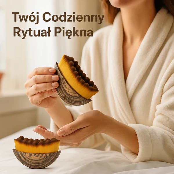 Veloria - Szczotka 2w1 do Konturowania Twarzy