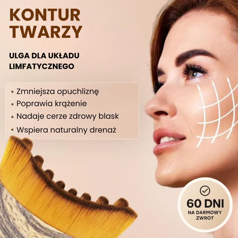 Veloria - Szczotka 2w1 do Konturowania Twarzy